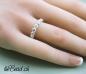 Preview: silber fingerring mit zirkon 3.5 mm breit