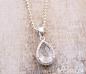 Preview: crystal  silver necklace