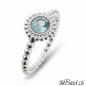 Preview: damen fingerring aus 925 sterling silber mit blauem Topas