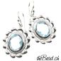 Preview: blue topaz earrings 925 silver