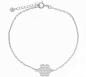 Preview: BLUME DES LEBENS fusskettchen aus 925 sterling silber mit verlängerungskettchen und federn