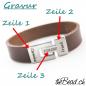 Preview: Damen Armband graviert tolle Geschenkidee