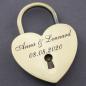 Preview: lovelock in bronce with personal engraving