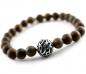 Preview: bronzit braunes Herren Armband made by thebead