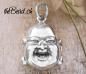 Preview: Buddha Kopf Anhänger aus  Sterling Silber schweizer Onlineshop