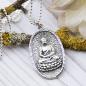 Preview: Buddha  Anhänger und Stern Collier aus 925 Silber natürlich punziert