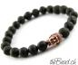 Preview: Lavaperlen Armband von thebead mit Buddha the Bead