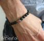 Preview: Perlenarmband aus Lava mit Buddha von theBead.ch