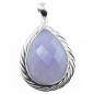 Preview: chalcedony  silver necklace