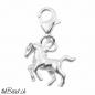 Preview: silber Charm mit Pferd
