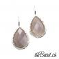 Preview: chocolate moonstone earrings 925 sterling silver