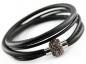 Preview: lederarmband mit praktischem magnetverschluss edelstahl caramel theBead