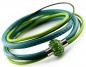 Preview: lederarmband mit praktischem magnetverschluss edelstahl shamballa theBead