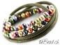 Preview: lampwork bead leather bracelet made by thebead