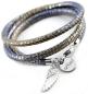 Preview: blue and ice Damen Lederarmband von thebead