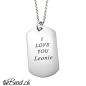 Preview: Dog Tag Gravur mit Ihrer Wunschgravur