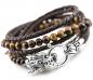Preview: dragon tiger beads bracelet with lion clasp