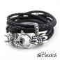 Preview: lederarmband braun mit Silberschliesse theBead