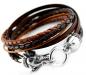 Preview: Elefant Lederarmband aus 925 sterling silber the Bead