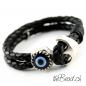 Preview: thebead leather bracelet evil eye theBead