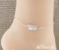 Preview: anklet feather made of 925 sterling silver