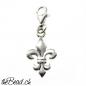 Preview: franzoesische lilie Charm Silver Sterling