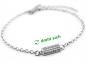 Preview: Fuss-Schmuck aus Edelstahl mit Gravur