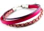 Preview: schwarz fusskettchen aus geflochtenem Leder Fussschmuck von thebead
