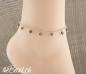 Preview: Damen fusskettchen aus 925 Sterling Silber und Rauchquarz