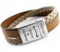 Preview: Leather Bracelet for men and women with engraving personal
