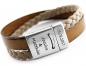 Preview: BRAUNES unique Damen und Herren Lederarmband in schwarz mit Magnetverschluss Nickelfrei
