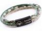 Preview: veganes Herren Armband mit schwarzem magnetverschluss und wunschgravur