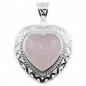 Preview: Rosenquarz Kettenanhänger aus Silber anhänger Schmuck Onlineshop