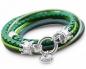 Preview: Damen Lederarmband 925 Silber und geflochtenes Leder vintage theBead