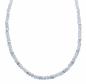 Preview: Aquamarin facettiert mit 925 Silber Perlen Kette