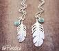 Preview: silver feather necklace