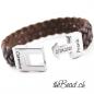 Preview: dark brown leather bracelet