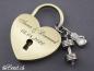 Preview: lovelock in bronce with personal engraving