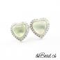 Preview: prehnite silver earrings