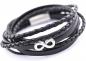 Preview: Armbänder Infintiy Herren Lederarmband in braun von theBead