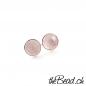 Preview: kleine rosenquarz facettiert 925 sterling silber rose quarz