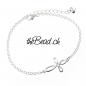 Preview: 925 sterling silber star silver  armband und silberarmbänder mit federn von thebead