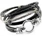 Preview: Damen Lederarmband 925 Silber und geflochtenes Leder theBead