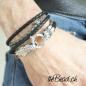 Preview: Wrap leather krokodile bracelet theBead