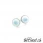 Preview: Larimar sterling silber ohrstecker mit bergkristall