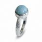Preview: Silber Fingerring mit  larimar