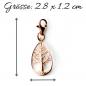 Preview: charm Baum des Lebens Silber rosegold vergoldet