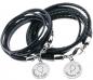Preview: Partnerarmbänder aus leder mit Gravur anhänger von thebead