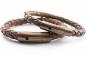 Preview: partnerschmuck set gravur lederarmbänder mit braunem Verschluss