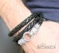 Preview: lederarmband mit sterling silber loewe the Bead